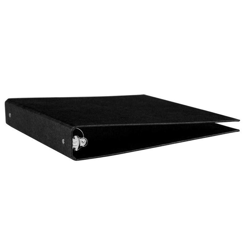 JAM PAPER Kraft 1 inch Binder - Black Recycled Kraft 3 Ring Binder - Sold Individually - Image 4